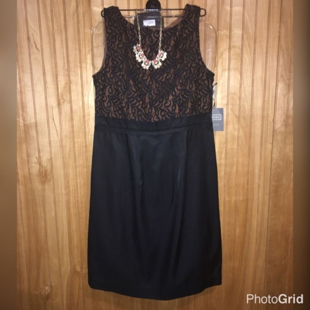 Merona Lace Top Sheath Dress Sz 4